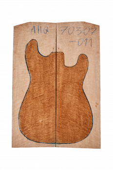 Top Muschelahorn / Quilted Maple, 2-tlg. 8mm Einzelstück #011